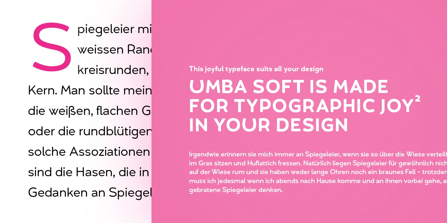 Пример шрифта Umba Soft #9